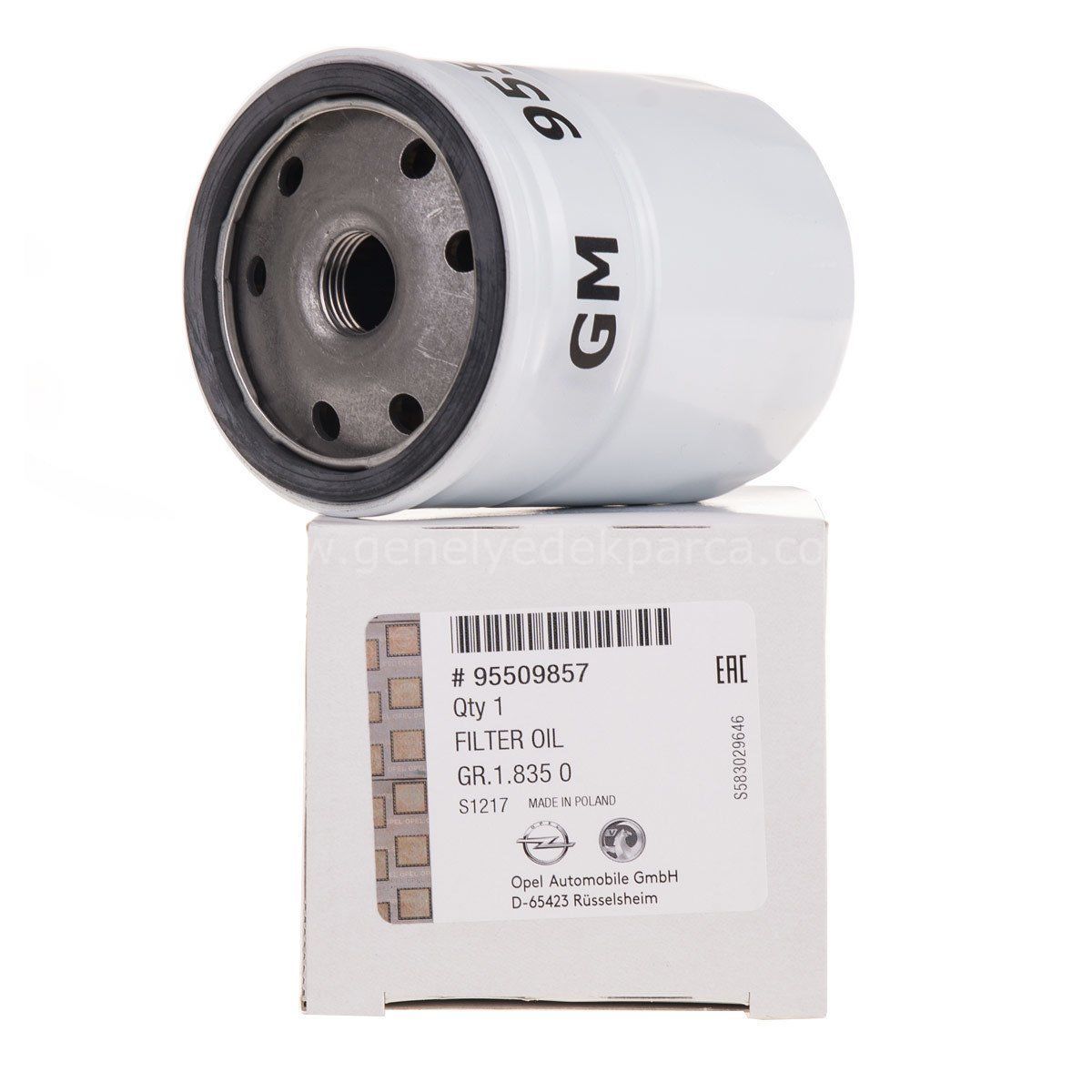 Opel Meriva 1.6 Yağ Filtresi Orijinal Gm Marka