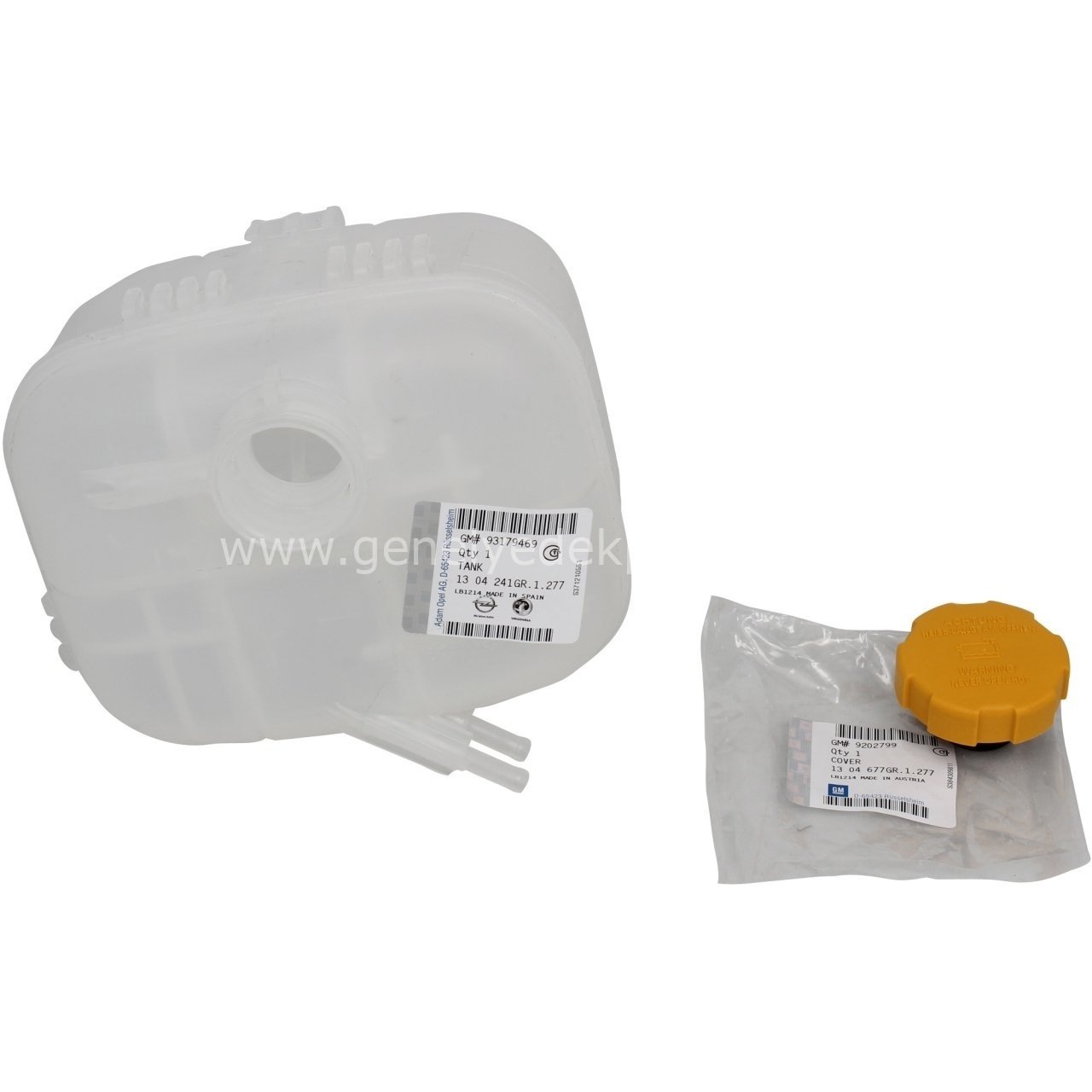 Opel Astra H Yedek Su Deposu + Kapağı Orijinal Gm