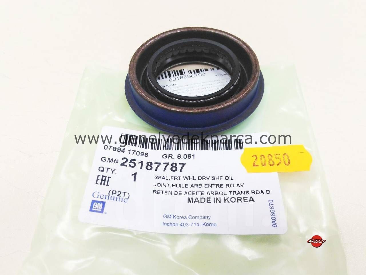 Opel Astra J Otomatik Sol Aks Keçesi Orijinal GM Marka