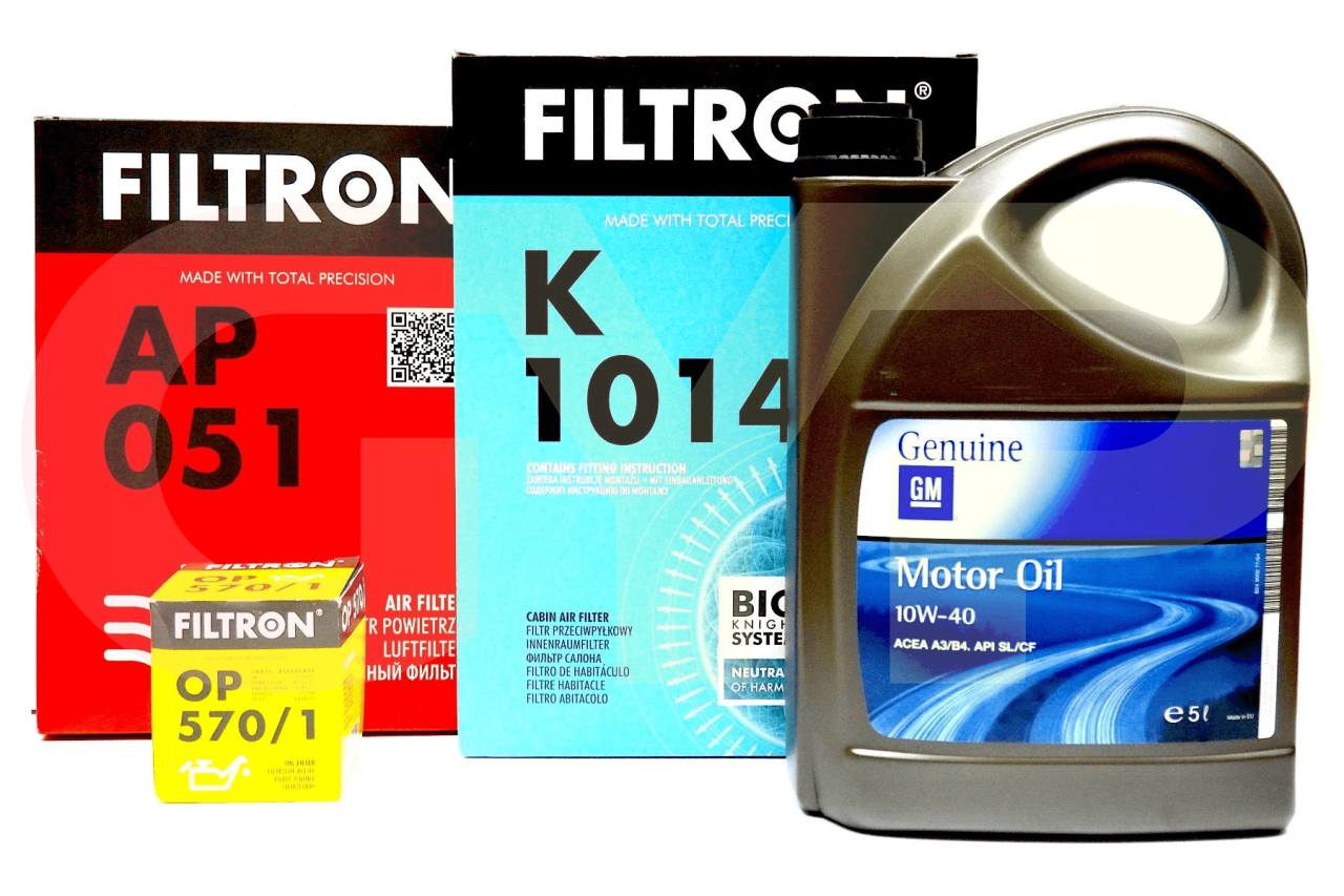 Opel Astra H Filtron 1.6 Twinport Bakım Seti GM 10W40 Yağ