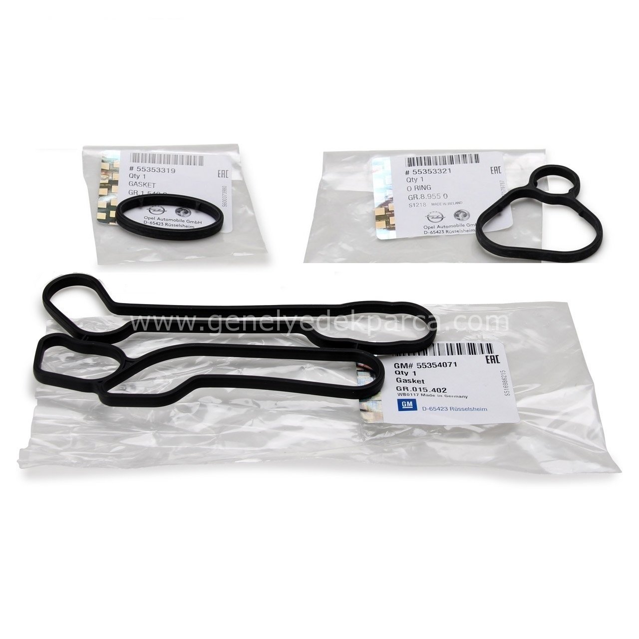 Opel Astra H 1.6 Benzinli Yağ Soğutucu Oring Conta Takımı Orjinal Gm