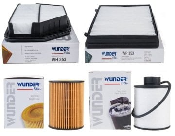 Chevrolet Captiva 2.0 Dizel Periyodik Bakım Filtre Seti Wunder Marka